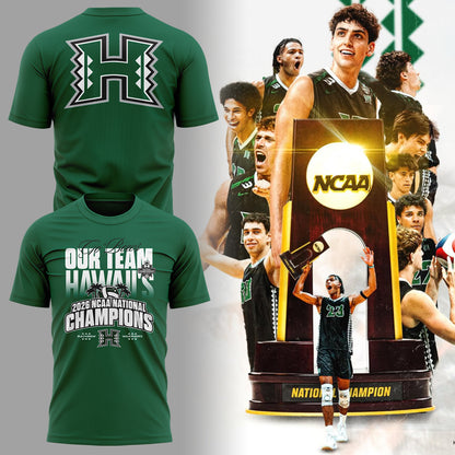 Limited Edition Hawaii Men’s Volleyball National Champions 2026 TShirt