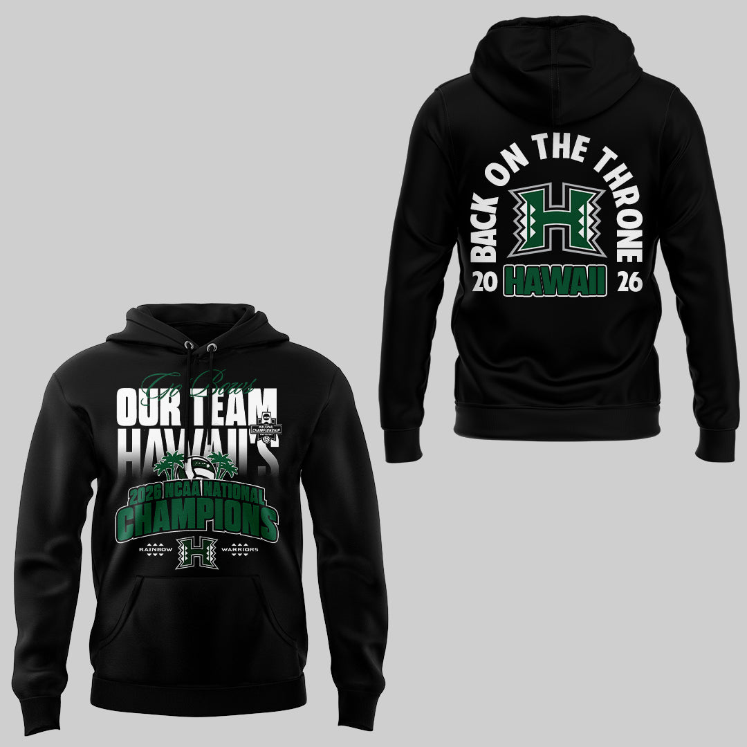Limited Edition Hawaii Men’s Volleyball National Champions 2026 Hoodie
