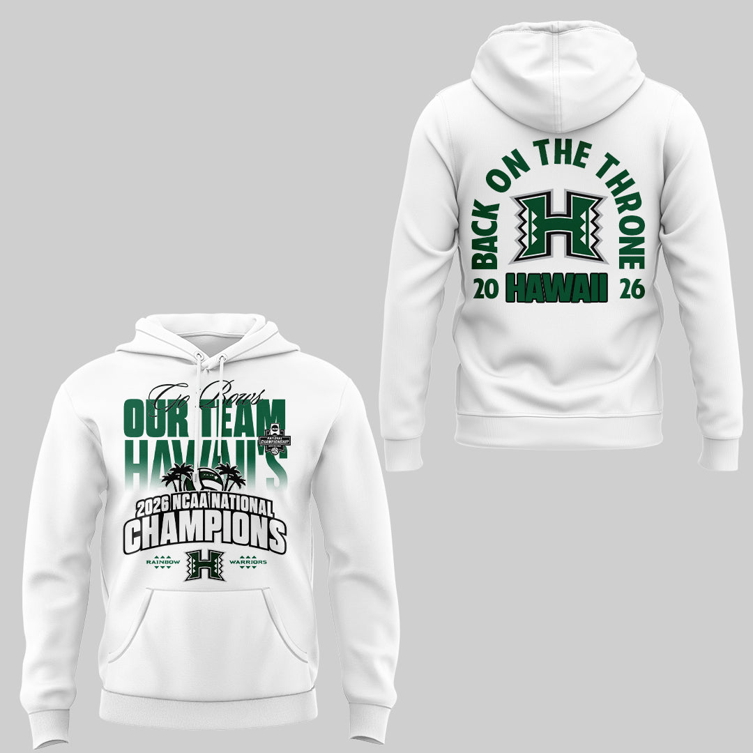 Limited Edition Hawaii Men’s Volleyball National Champions 2026 Hoodie