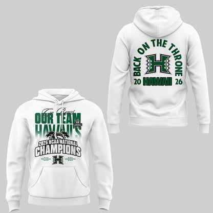 Limited Edition Hawaii Men’s Volleyball National Champions 2026 Hoodie