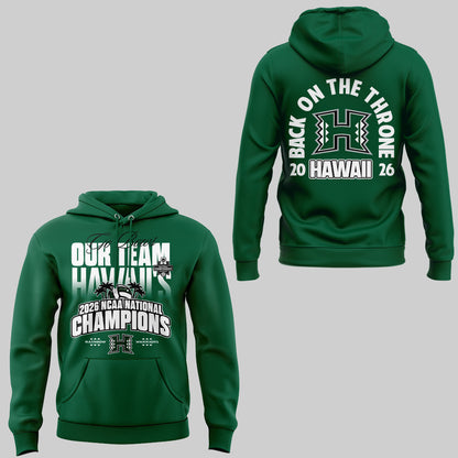 Limited Edition Hawaii Men’s Volleyball National Champions 2026 Hoodie
