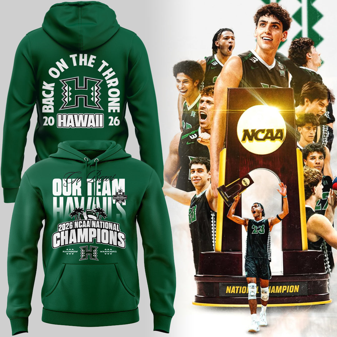 Limited Edition Hawaii Men’s Volleyball National Champions 2026 Hoodie