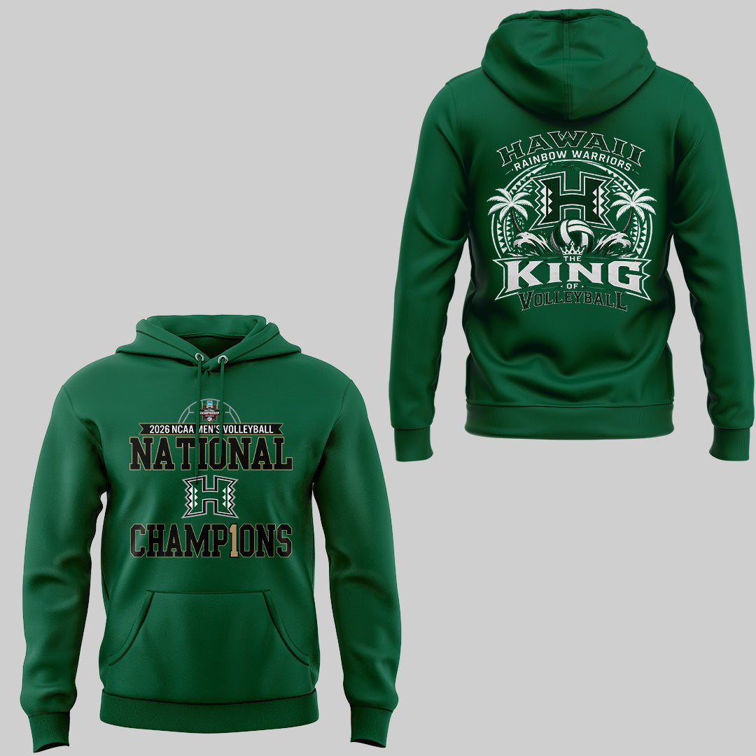 Limited Edition Hawaii Men’s Volleyball National Champions 2026 Hoodie