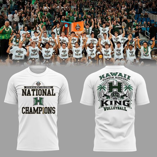 Limited Edition Hawaii Men’s Volleyball National Champions 2026 TShirt