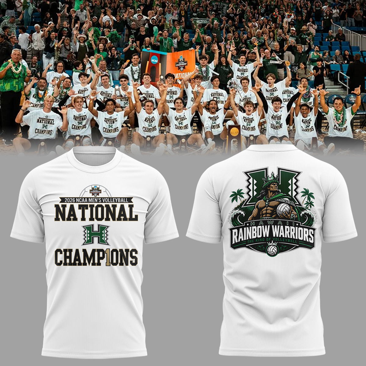 Limited Edition Hawaii Men’s Volleyball National Champions 2026 TShirt