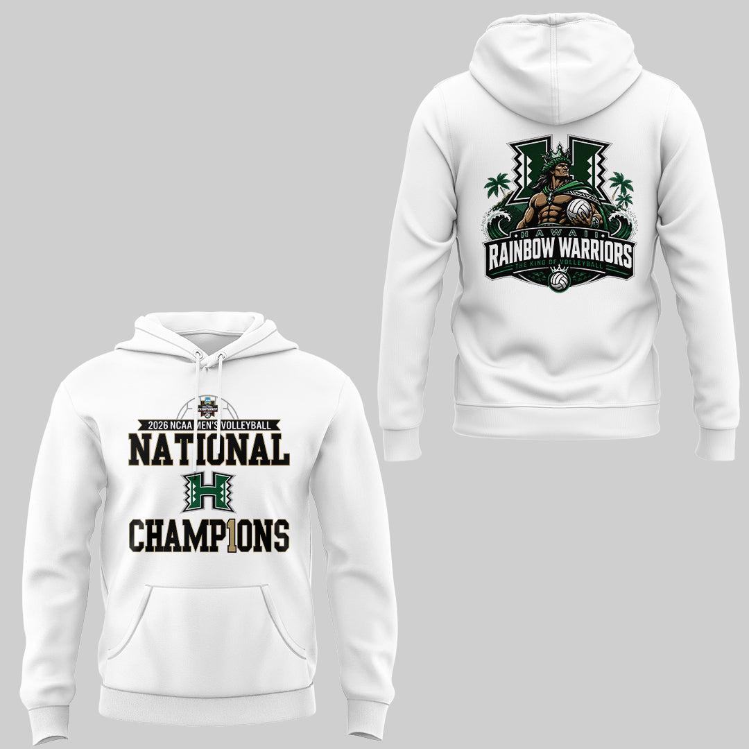 Limited Edition Hawaii Men’s Volleyball National Champions 2026 Hoodie
