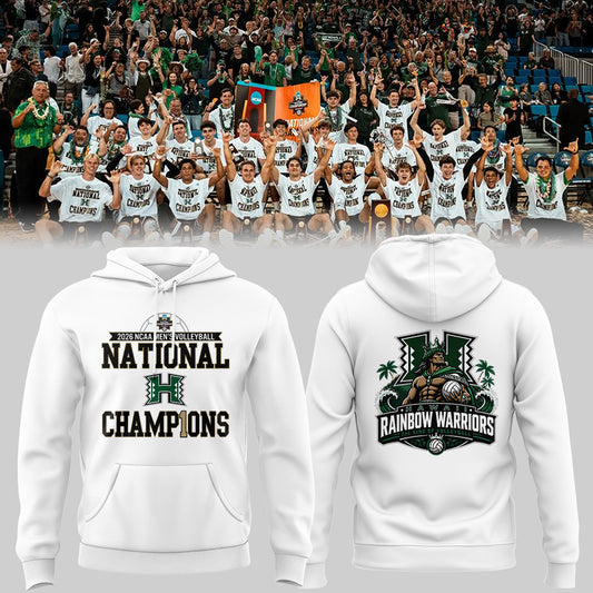 Limited Edition Hawaii Men’s Volleyball National Champions 2026 Hoodie