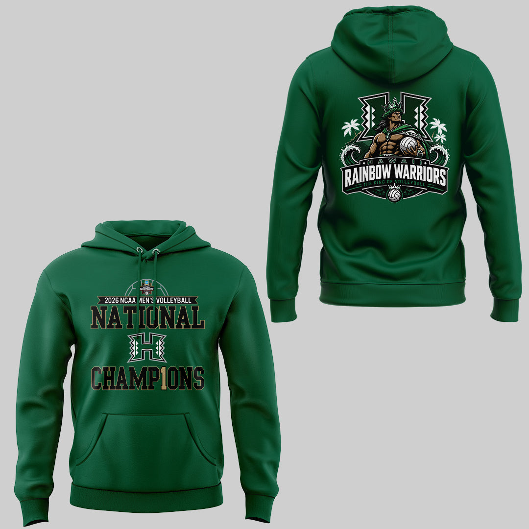 Limited Edition Hawaii Men’s Volleyball National Champions 2026 Hoodie