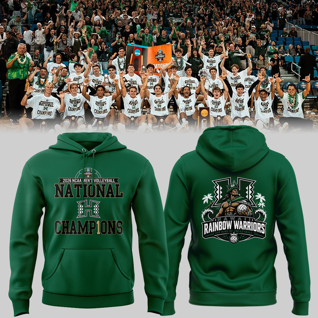 Limited Edition Hawaii Men’s Volleyball National Champions 2026 Hoodie