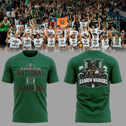 Limited Edition Hawaii Men’s Volleyball National Champions 2026 TShirt
