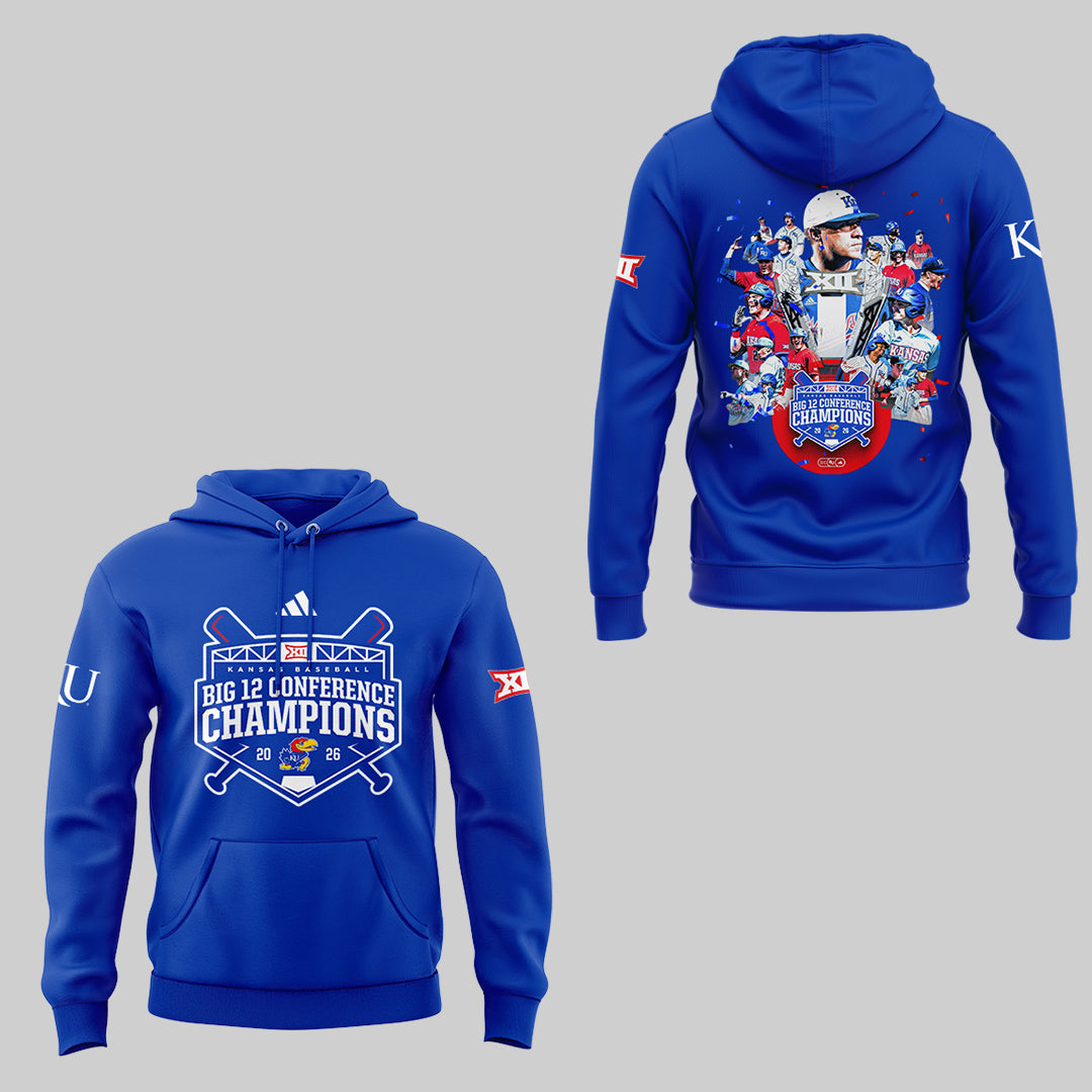 Jayhawks B12 Conference Champions ⚾🏆 Hoodie