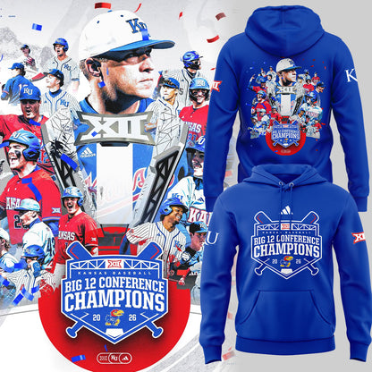 Jayhawks B12 Conference Champions ⚾🏆 Hoodie