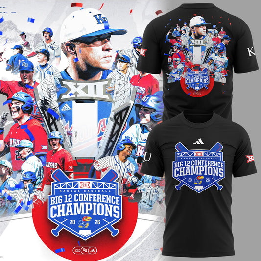Jayhawks B12 Conference Champions ⚾🏆 Shirt-ND05162614