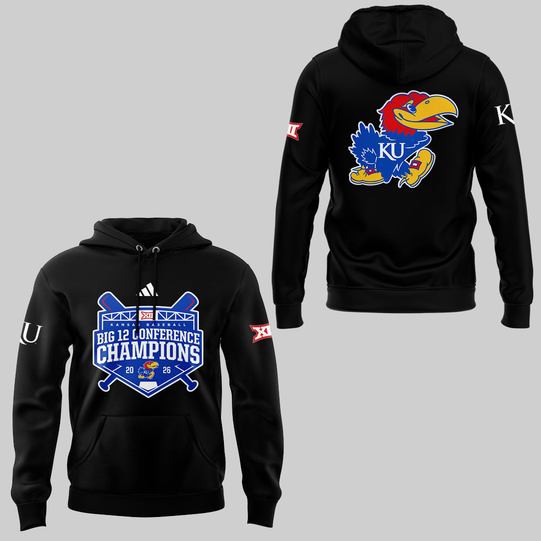 Jayhawks B12 Conference Champions ⚾🏆 Hoodie
