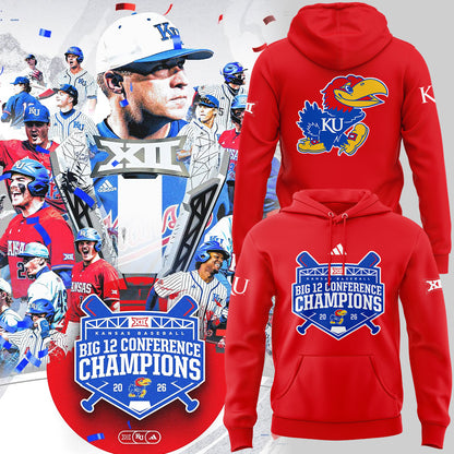 Jayhawks B12 Conference Champions ⚾🏆 Hoodie
