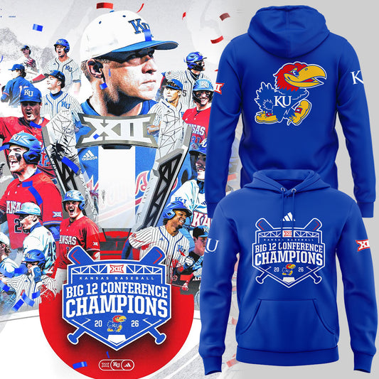Jayhawks B12 Conference Champions ⚾🏆 Hoodie