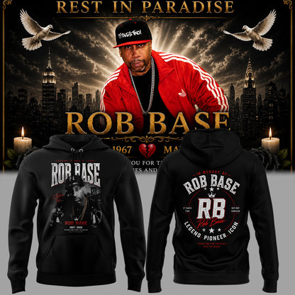 “Remembering R.Base – The Hip Hop Legend”🎤👑 Hoodie
