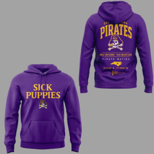Limited Edition Ecu Baseball Sick Puppies 2026 Hoodie