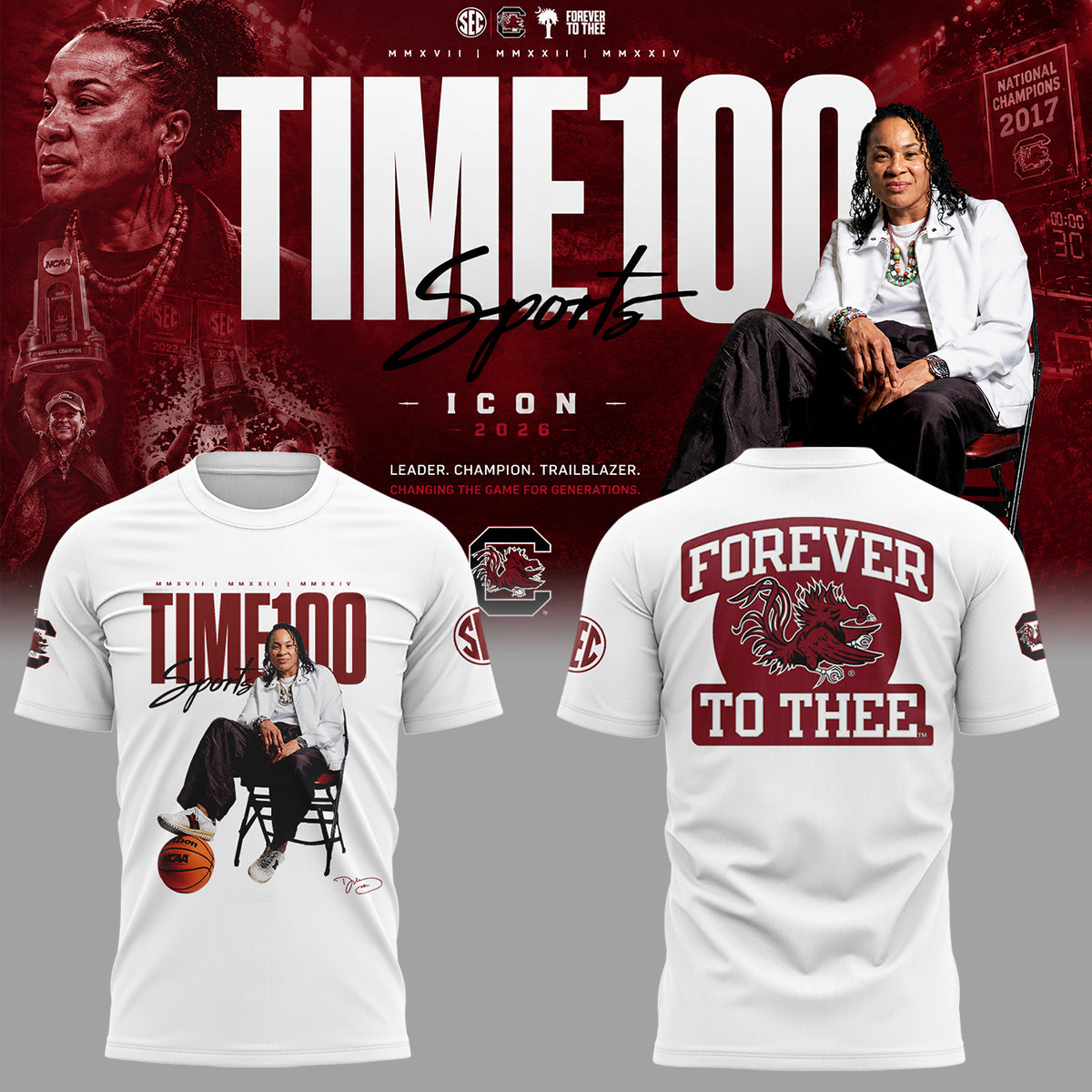 “TIME100 Sports Icon – Dawn Staley” Shirt