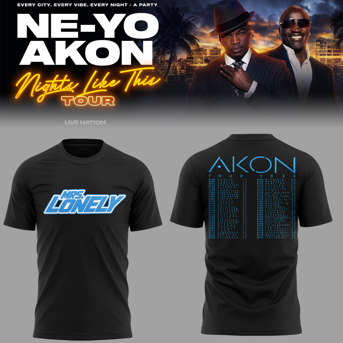 Limited Edition Nights Like This Tour 2026 Shirt