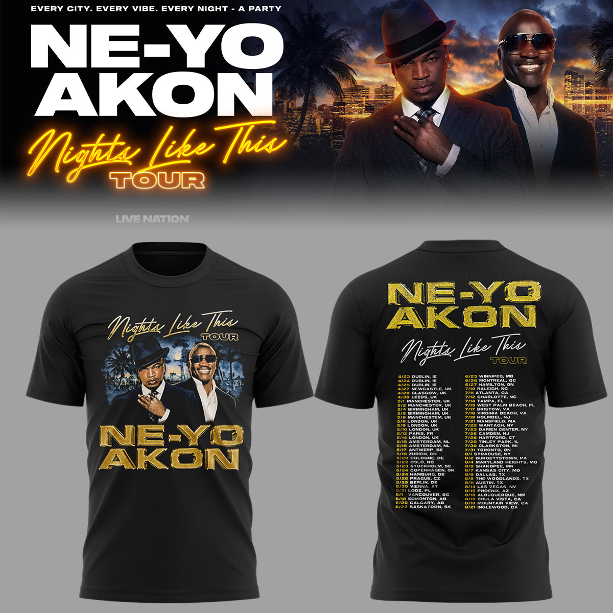Limited Edition Nights Like This Tour 2026 Shirt