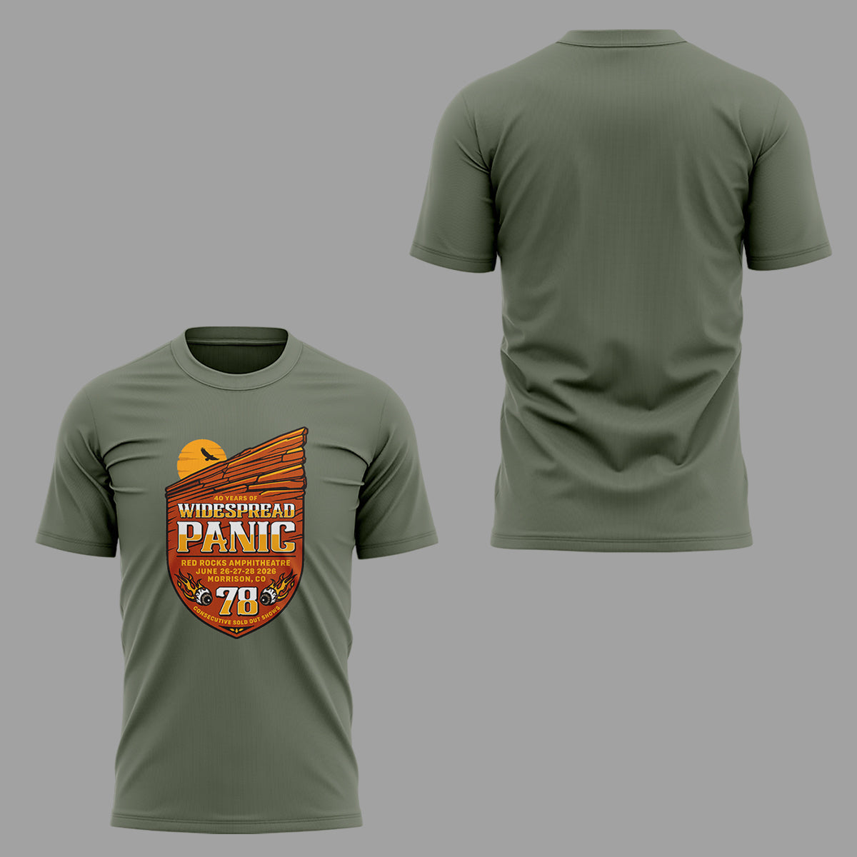 Limited Edition Red Rocks Tour 2026 Tshirt