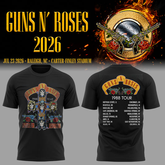 Limited Edition Guns N’ Roses Tour 2026 TShirt