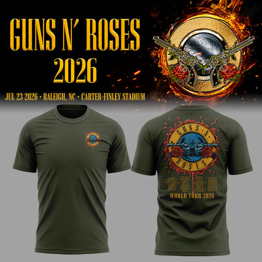 Limited Edition Guns N’ Roses Tour 2026 TShirt