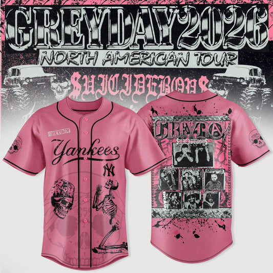 New York Yankees X $uicideboy$ Greyday 2026 – North American Tour Jersey
