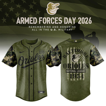 ALL TEAM Armed Forces Day Appreciation Night 2026 Edition Baseball Jersey