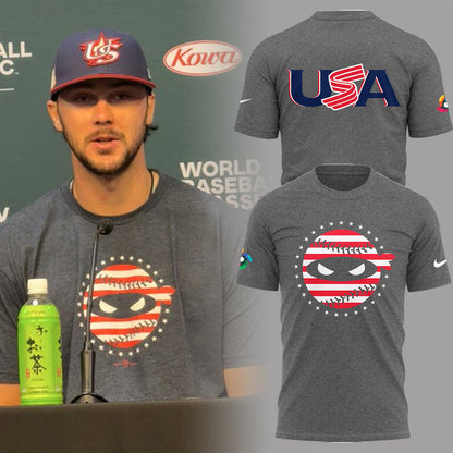Limited Edition Ninja Usa Baseball T-Shirt