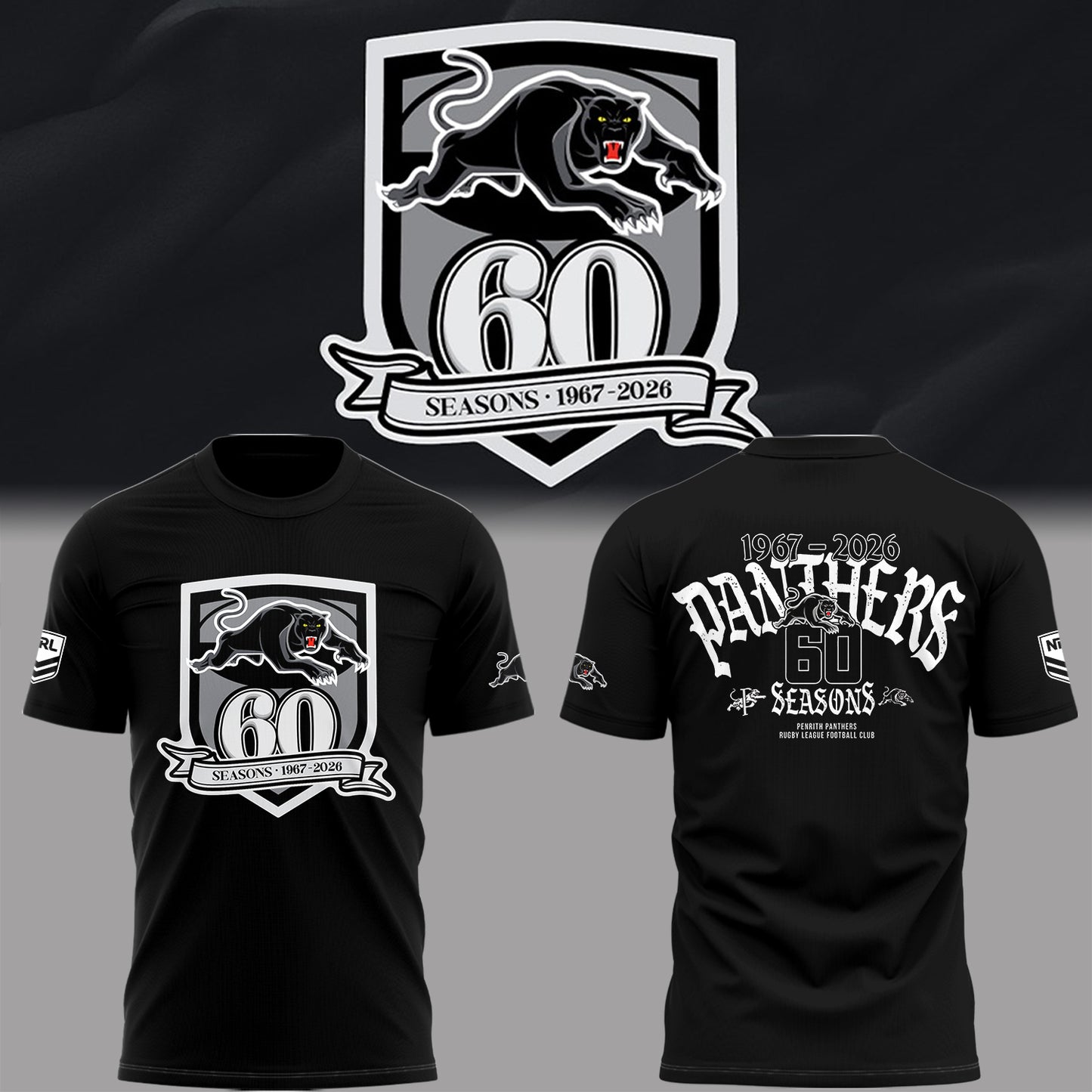 Limited Edition Panthers Celebrate 60 Years Shirt