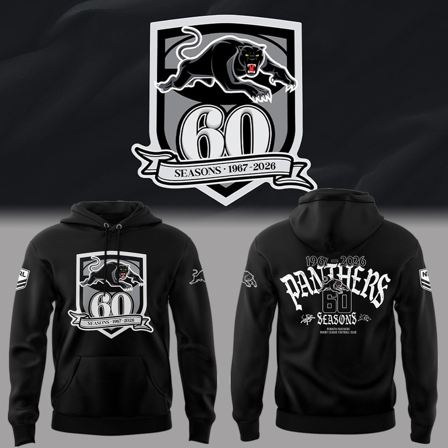 Limited Edition Panthers Celebrate 60 Years Hoodie