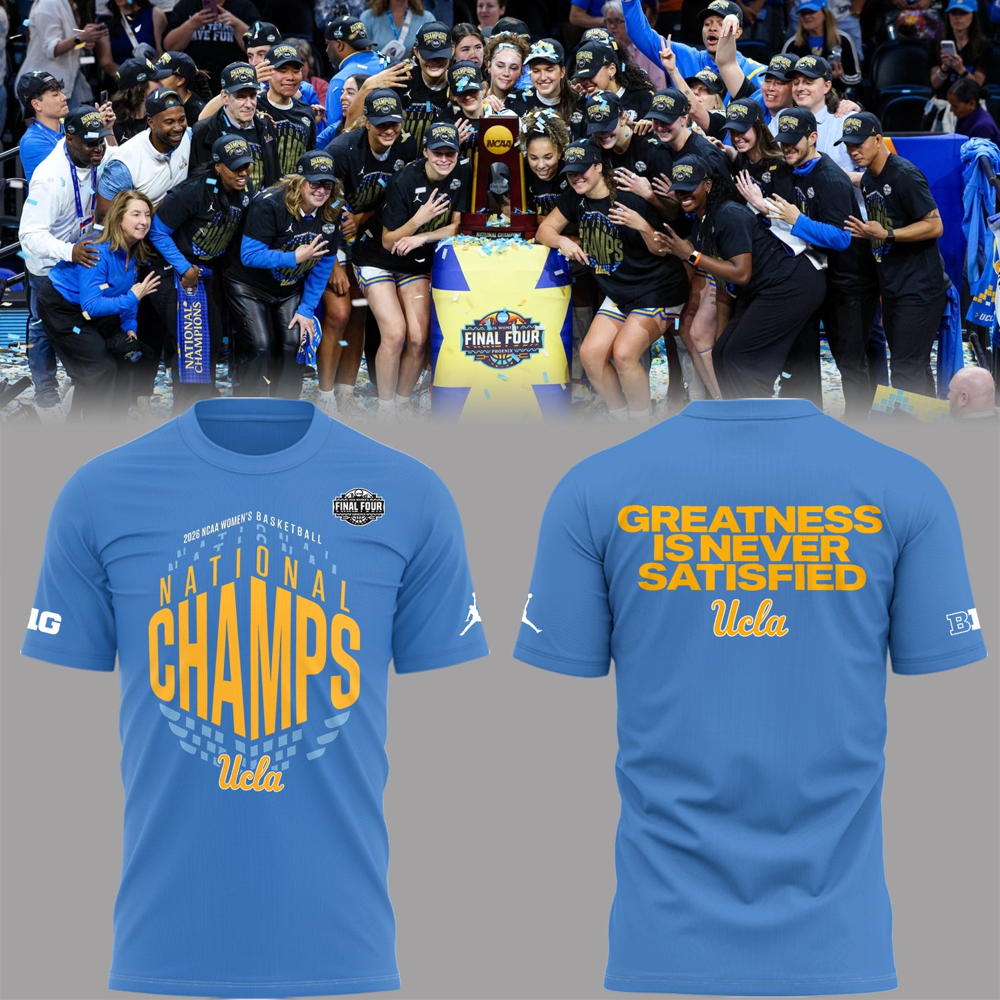 Limited Edition UCLAWBB Champions Tshirt