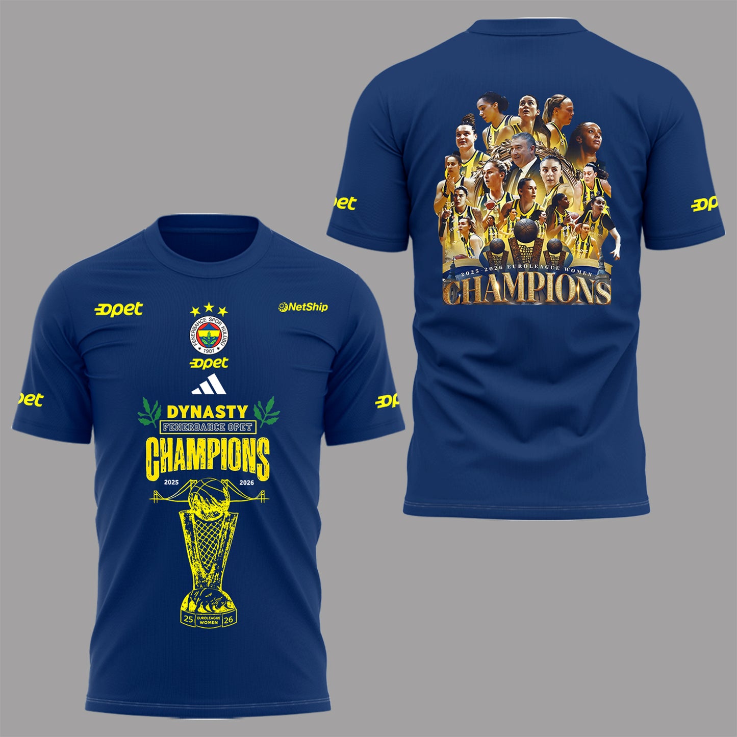 2025-2026 EuroLeague Women Champions 🏀🏆 Shirt