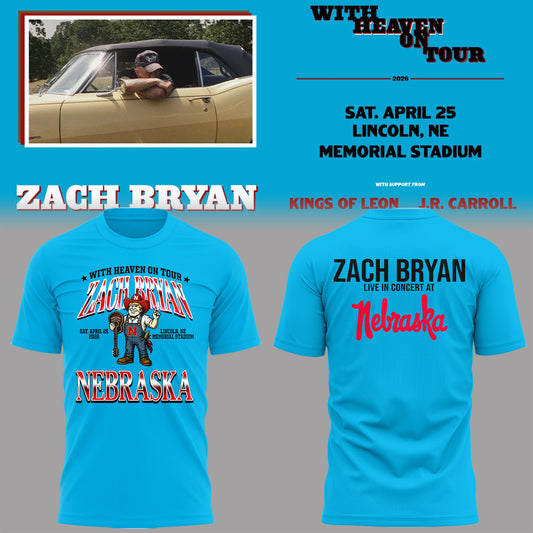 Limited Edition “With Heaven On Tour 2026” at Memorial Stadium Shirt