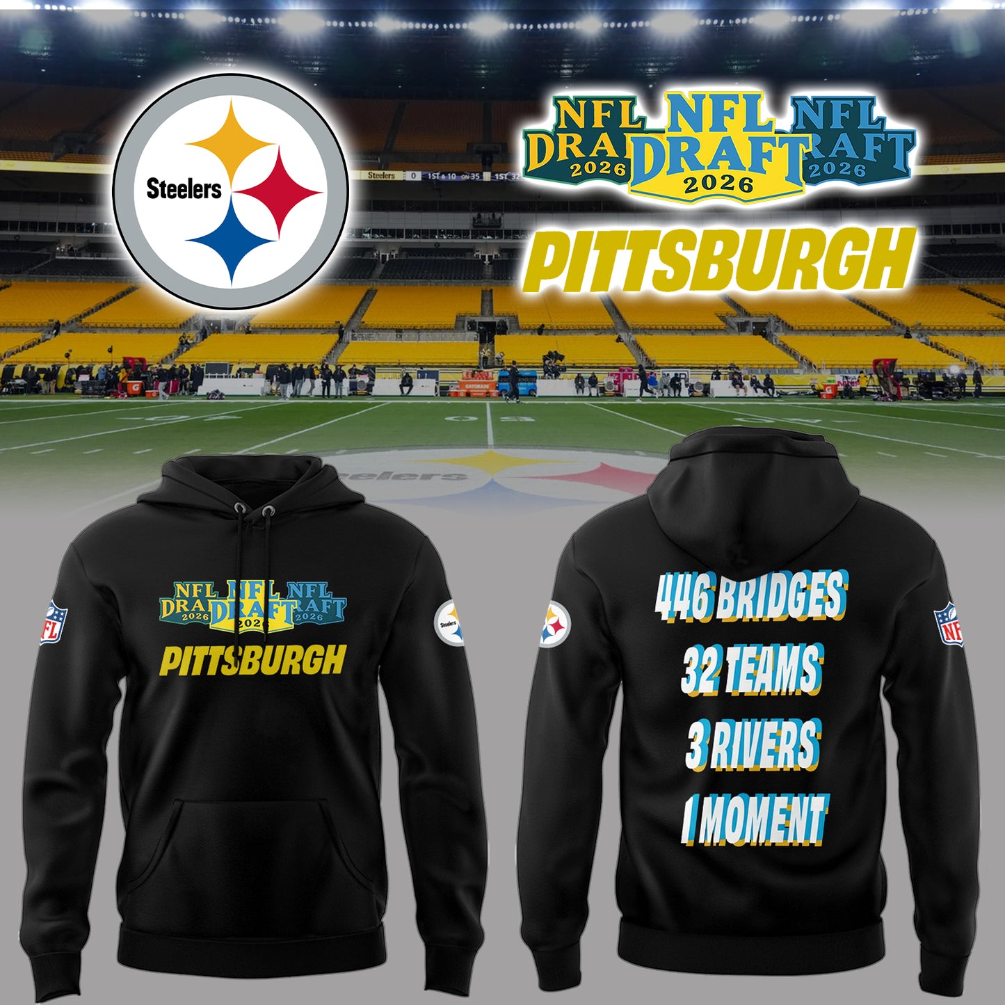 Limited Edition 2026 Draft Day in Pittsburgh Hoodie
