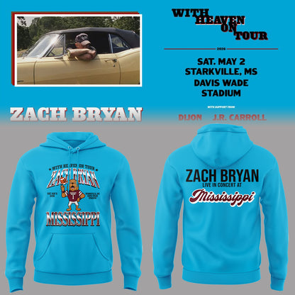 Limited Edition “With Heaven On Tour 2026” at Davis Wade Stadium Hoodie