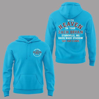 Limited Edition “With Heaven On Tour 2026” at Davis Wade Stadium Hoodie