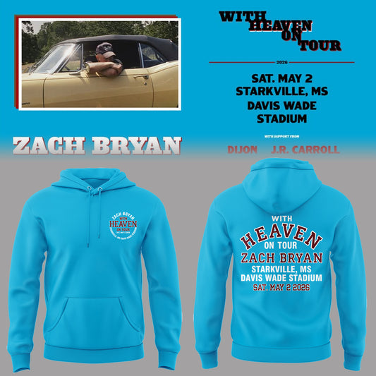 Limited Edition “With Heaven On Tour 2026” at Davis Wade Stadium Hoodie