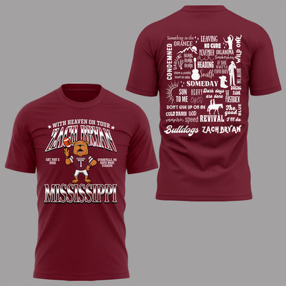 Limited Edition “With Heaven On Tour 2026” at Davis Wade Stadium Shirt