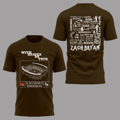 Limited Edition “With Heaven On Tour 2026” at Huntington Bank Field Stadium Shirt