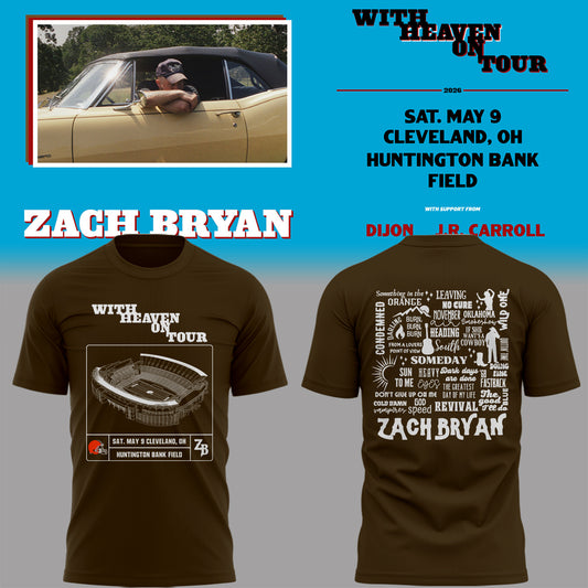 Limited Edition “With Heaven On Tour 2026” at Huntington Bank Field Stadium Shirt