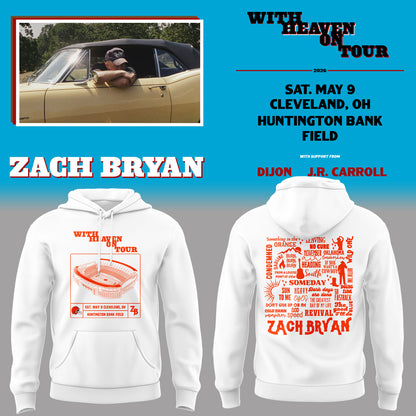 Limited Edition “With Heaven On Tour 2026” at Huntington Bank Field Stadium Hoodie