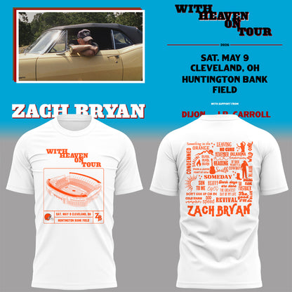 Limited Edition “With Heaven On Tour 2026” at Huntington Bank Field Stadium Shirt
