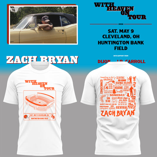 Limited Edition “With Heaven On Tour 2026” at Huntington Bank Field Stadium Shirt