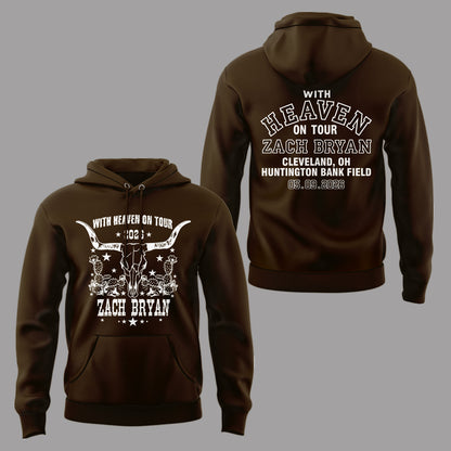 Limited Edition “With Heaven On Tour 2026” at Huntington Bank Field Stadium Hoodie