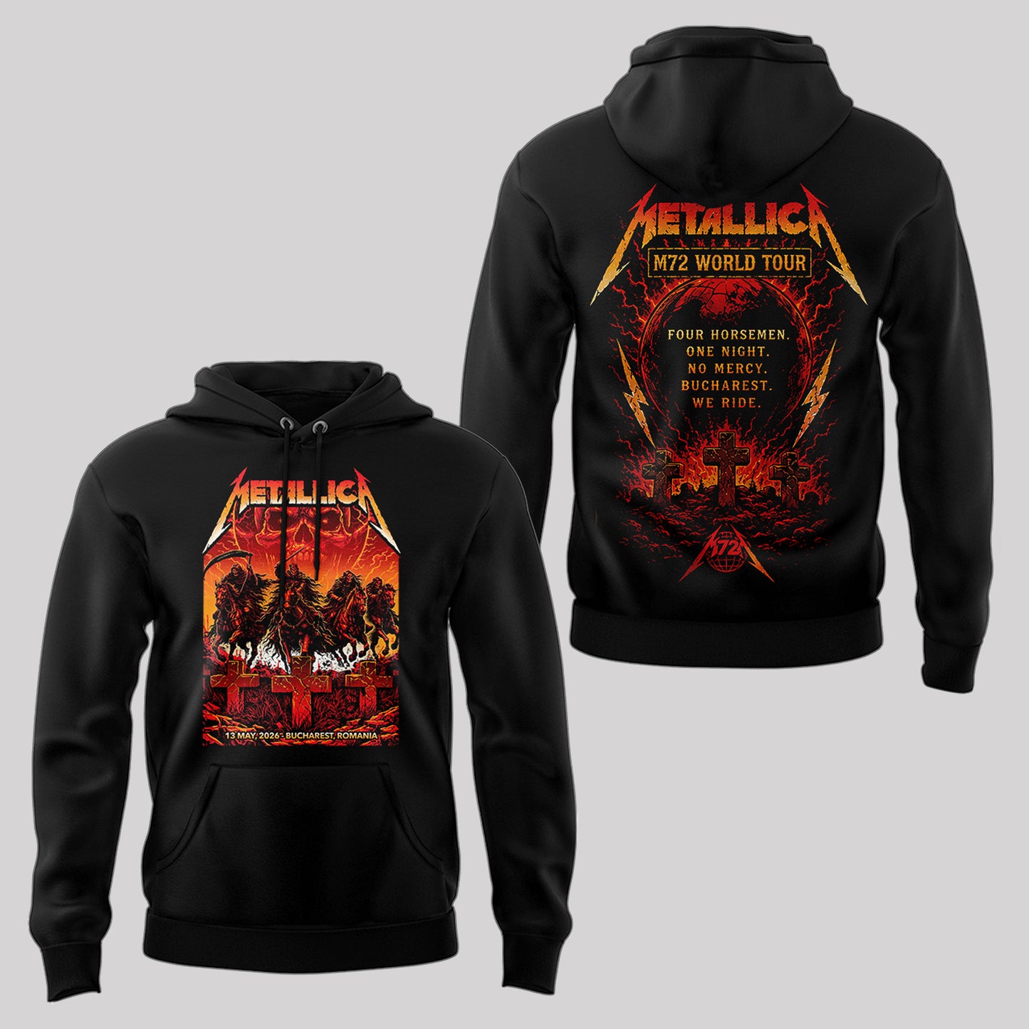 Limited Edition MTLC World Tour At Bucharest, Romania Hoodie