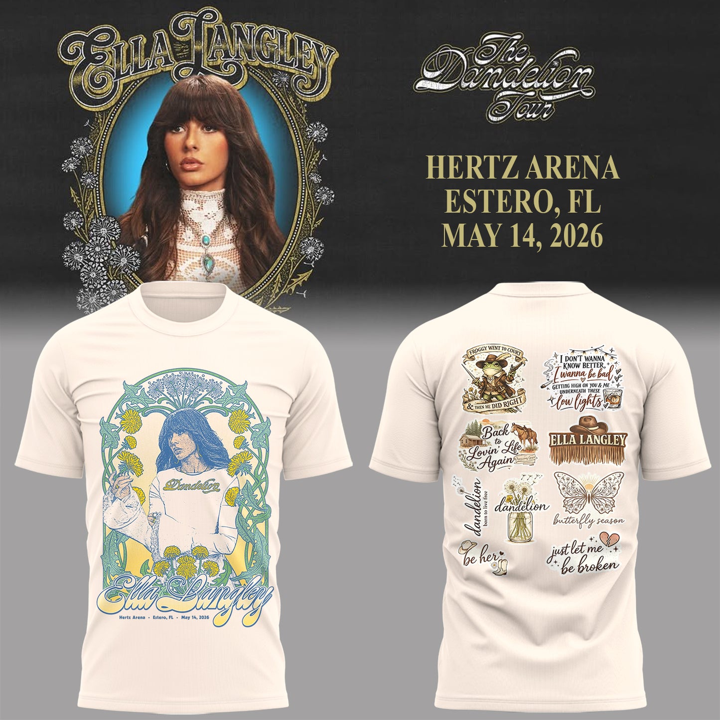 E.Langley “The Dandelion Tour”at Hertz Arena Shirt