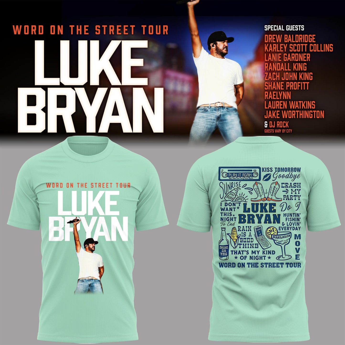 LB “Word On The Street Tour” 🎤🤠 Shirt